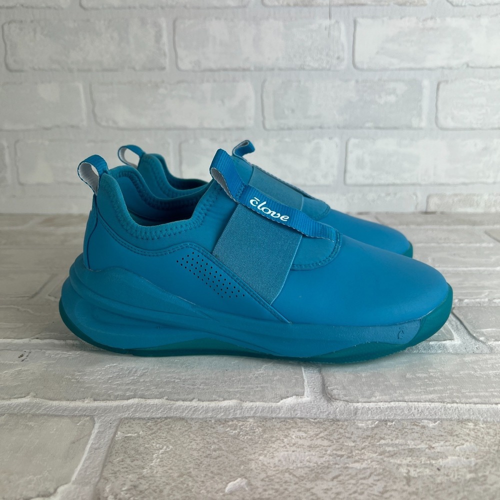 Clove Solo Sneaker Shoes Women 5.5 Electric Blue Slip On Comfort Nursing Stretch